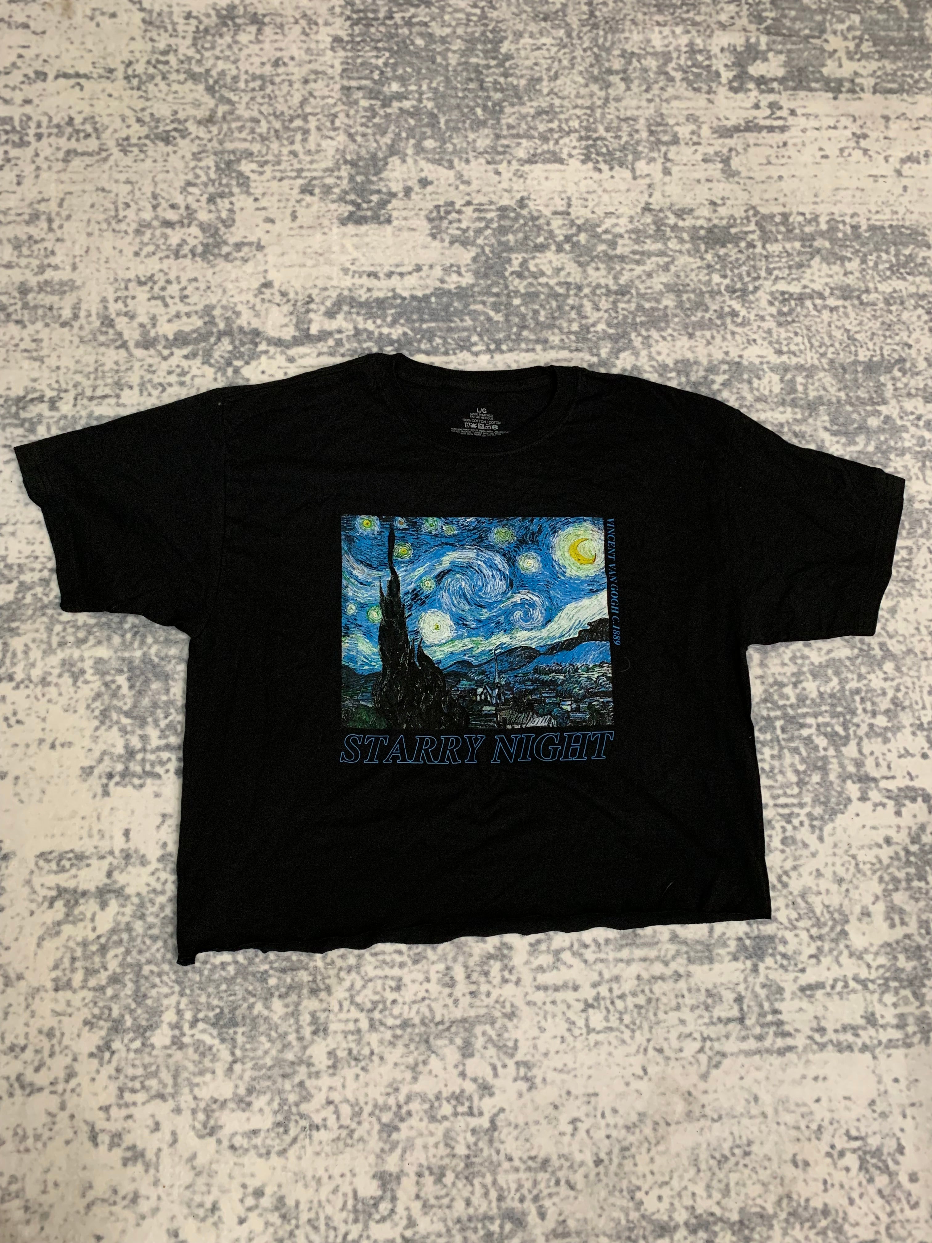 Vincent vangough black starry night cropped L