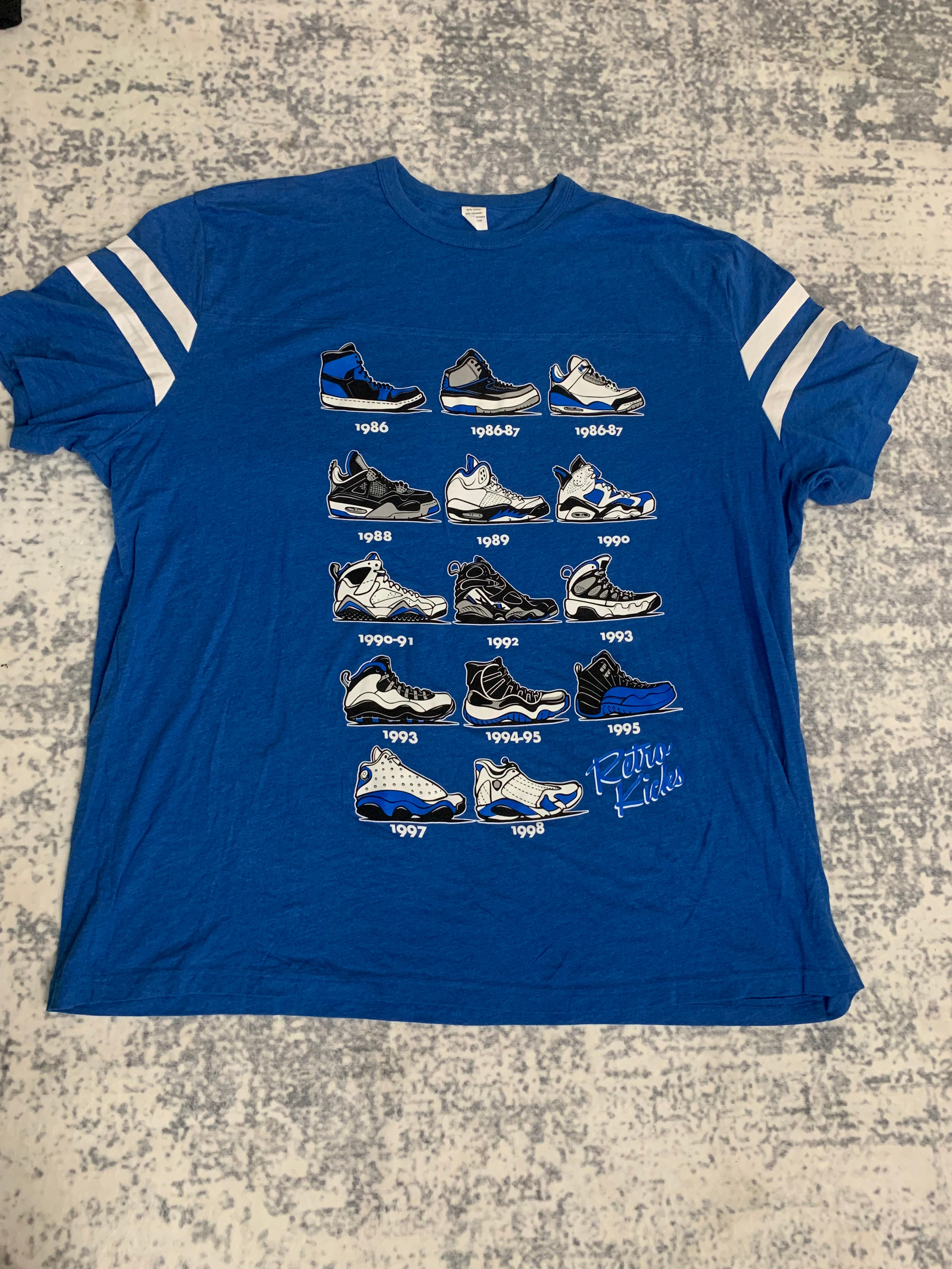 Blue Jordan retro kicks 3XLT