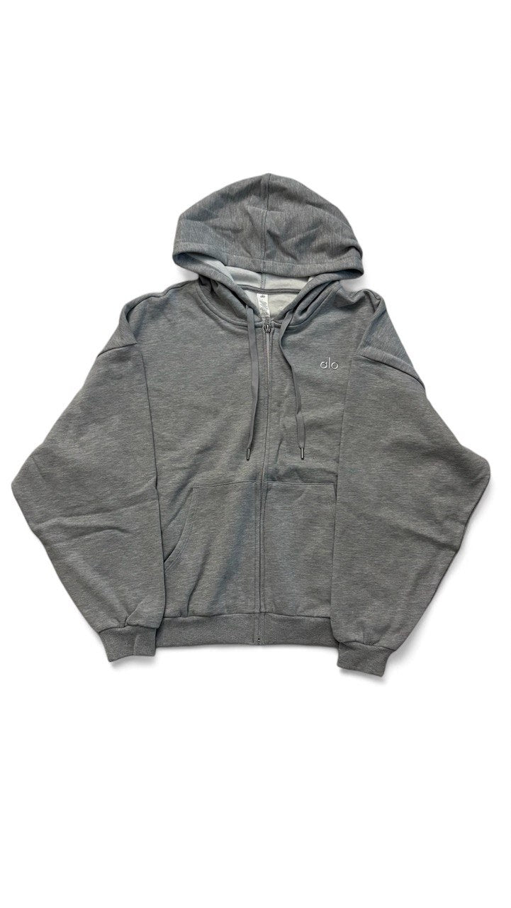 Alo Yoga Accolade Full Zip Grey